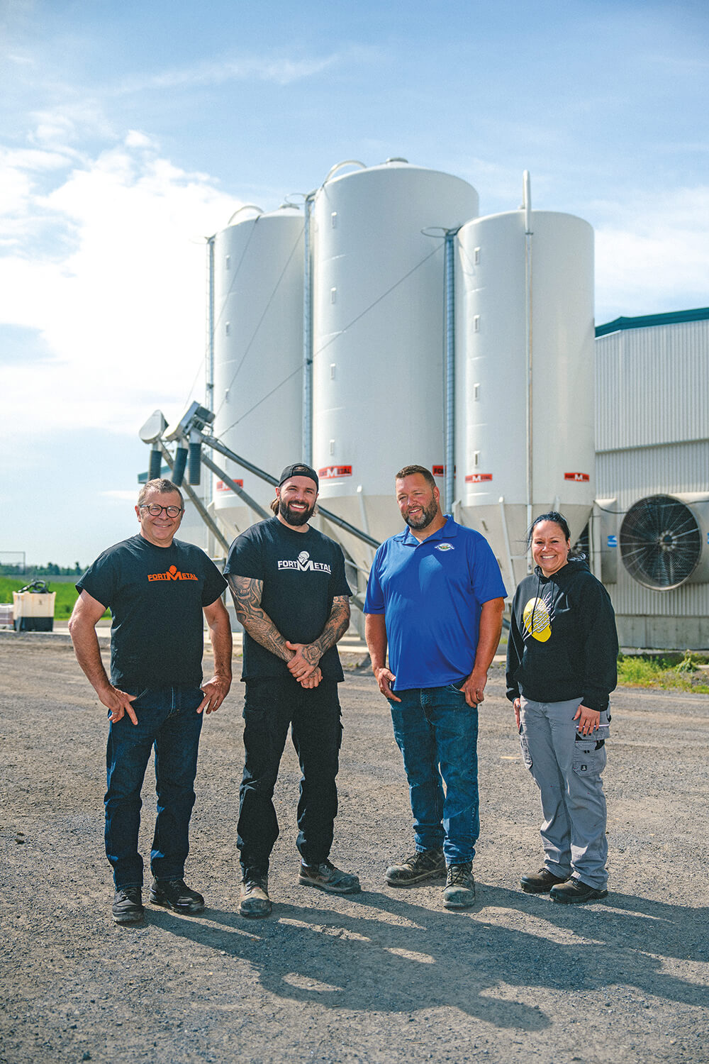 Deux silos de 45 tonnes à la Ferme Laroselait de Verchères