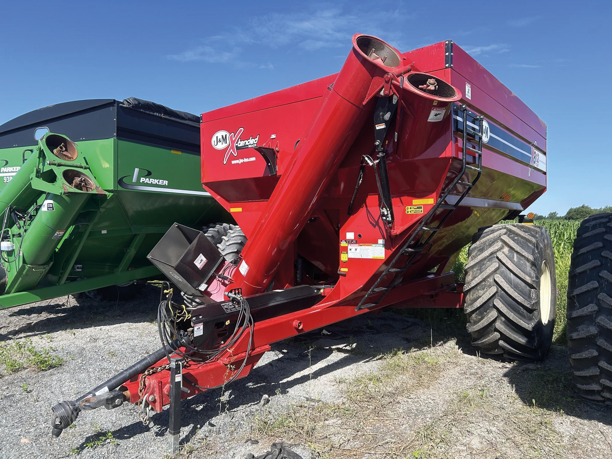 Remorque à grain J&M X812-18S
