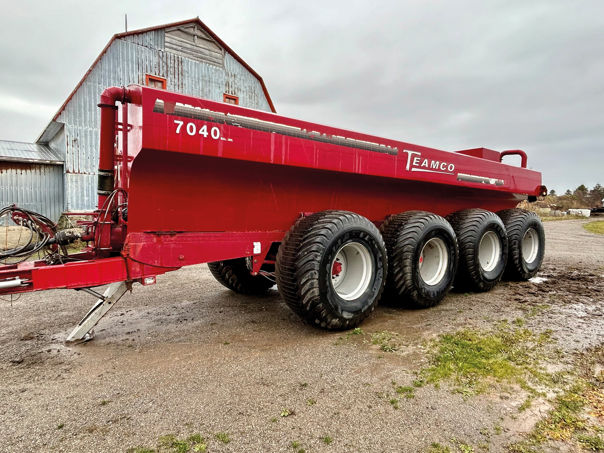 Épandeur à purin (ou fumier liquide) Teamco  7040 gallons 