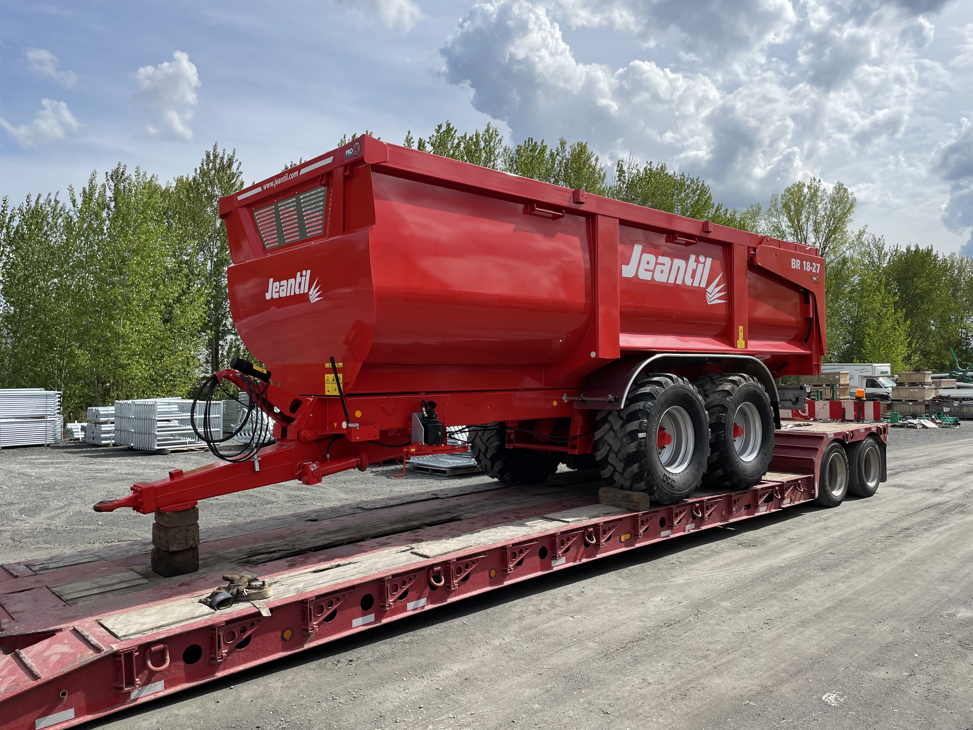 Tipper trailer Jeantil Pro52 2XL - 50m3