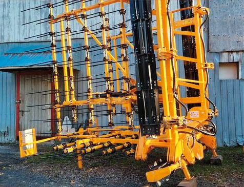 Herse  à peignes avec trash cutter