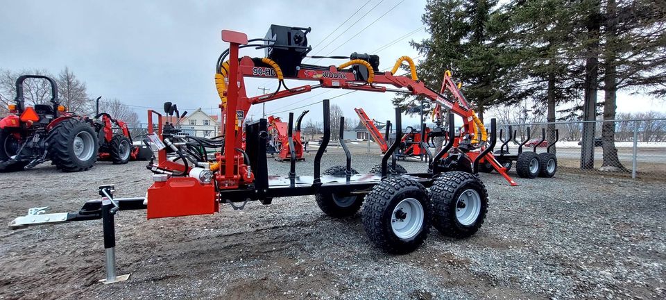 Chargeuse à bois sur remorque Woody 90HD