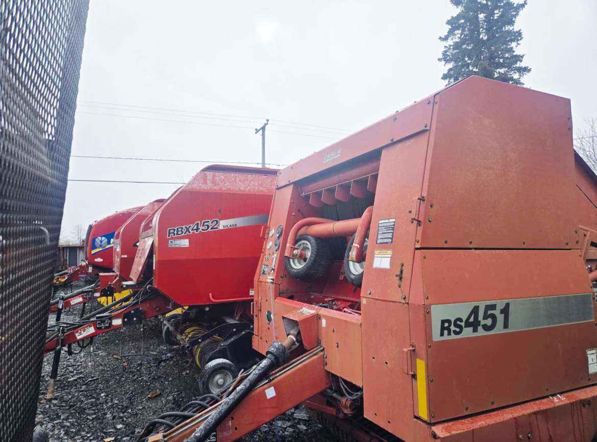 Presse à balles rondes Case Case et New Holland