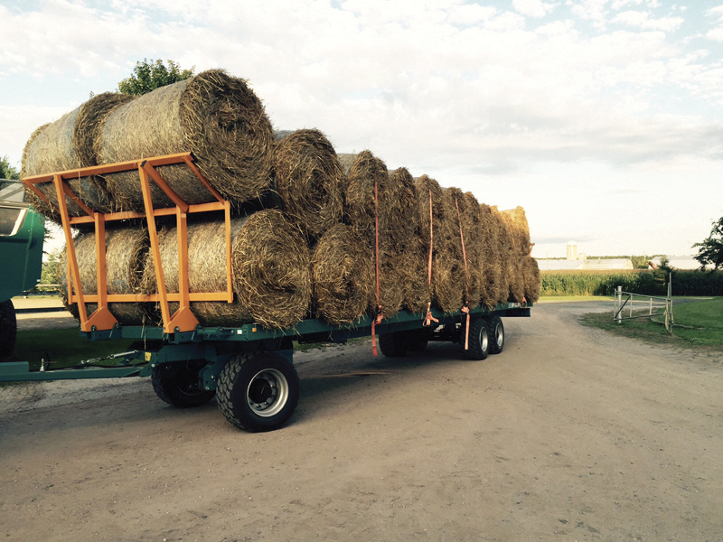 Remorque à plateforme Rolland Remorque à foin RP9006