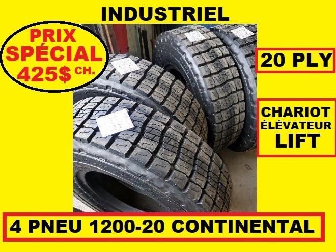 PNEU 1200-20 INDUSTRIEL 1200R20 A NEIGE RÉCHAPÉ A NEUF SNOW TRAC