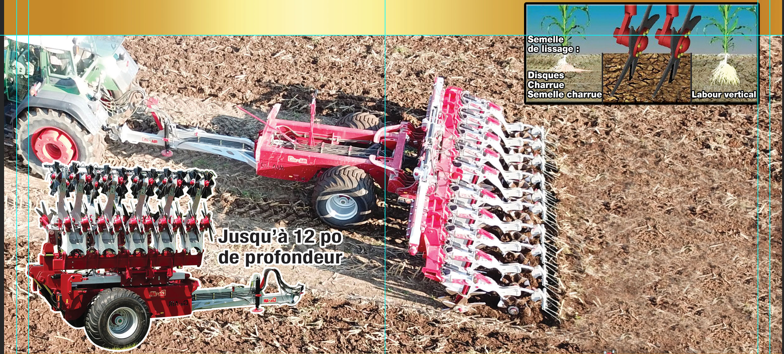 Cultivateur DM Machinery / Machinerie DM DM-air Turbo2