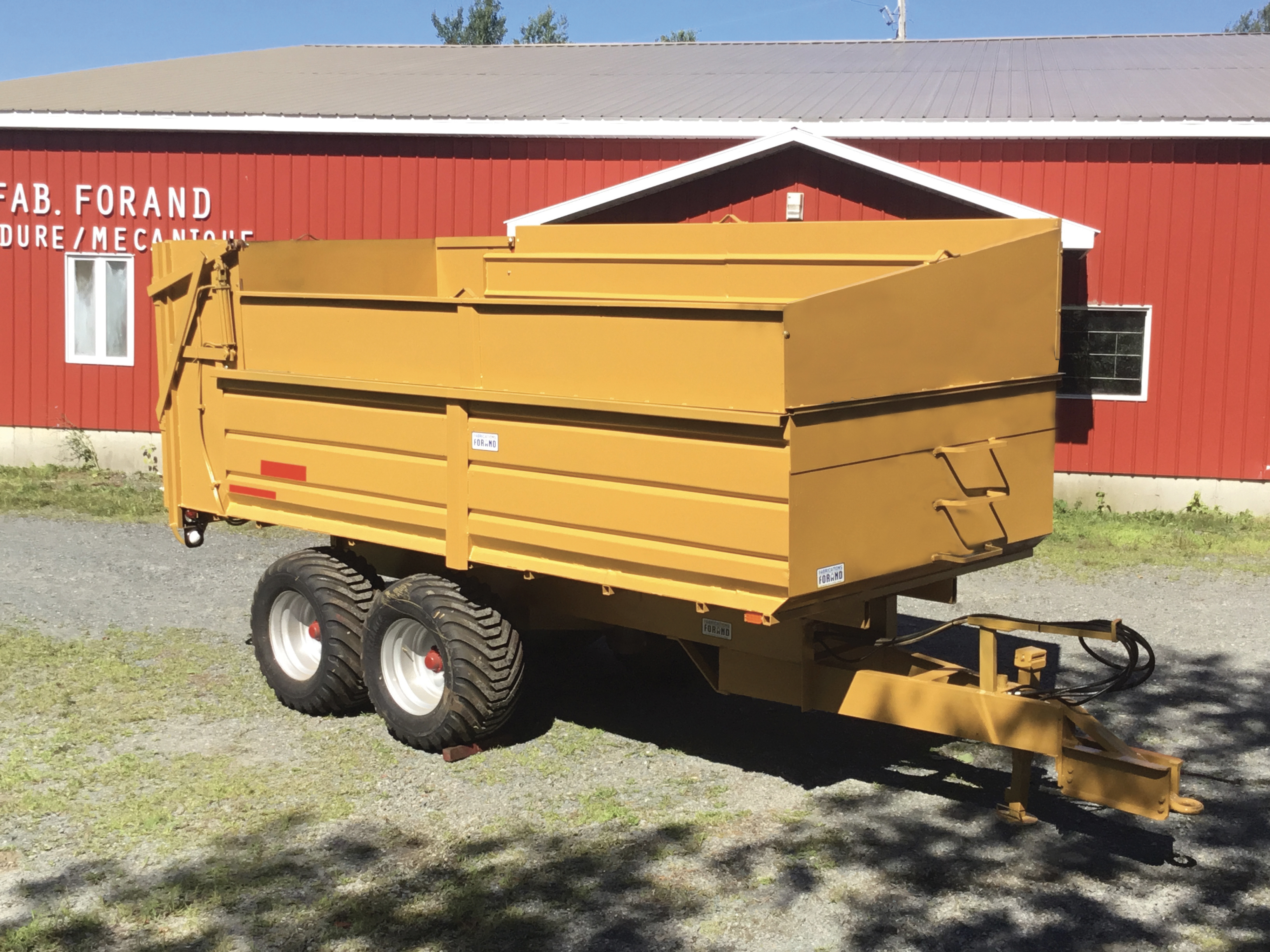 Remorque à benne basculante  Fabrication Forand
