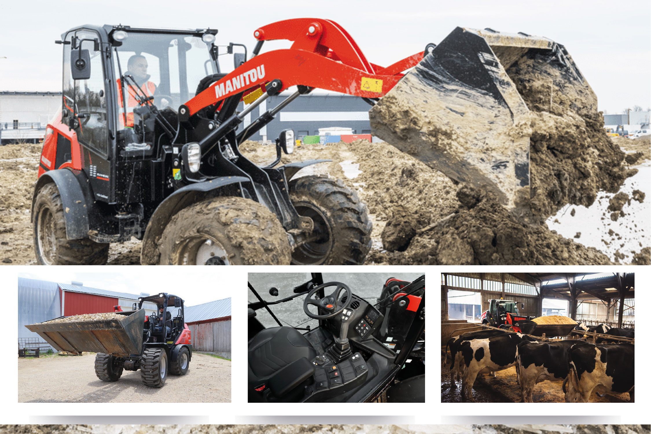 Chargeur articulé sur pneus Manitou 