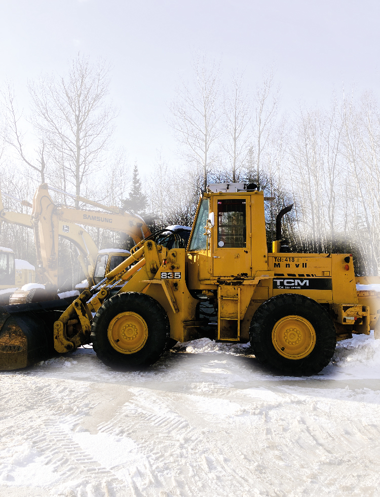 Chargeur articulé sur pneus  TCM 835