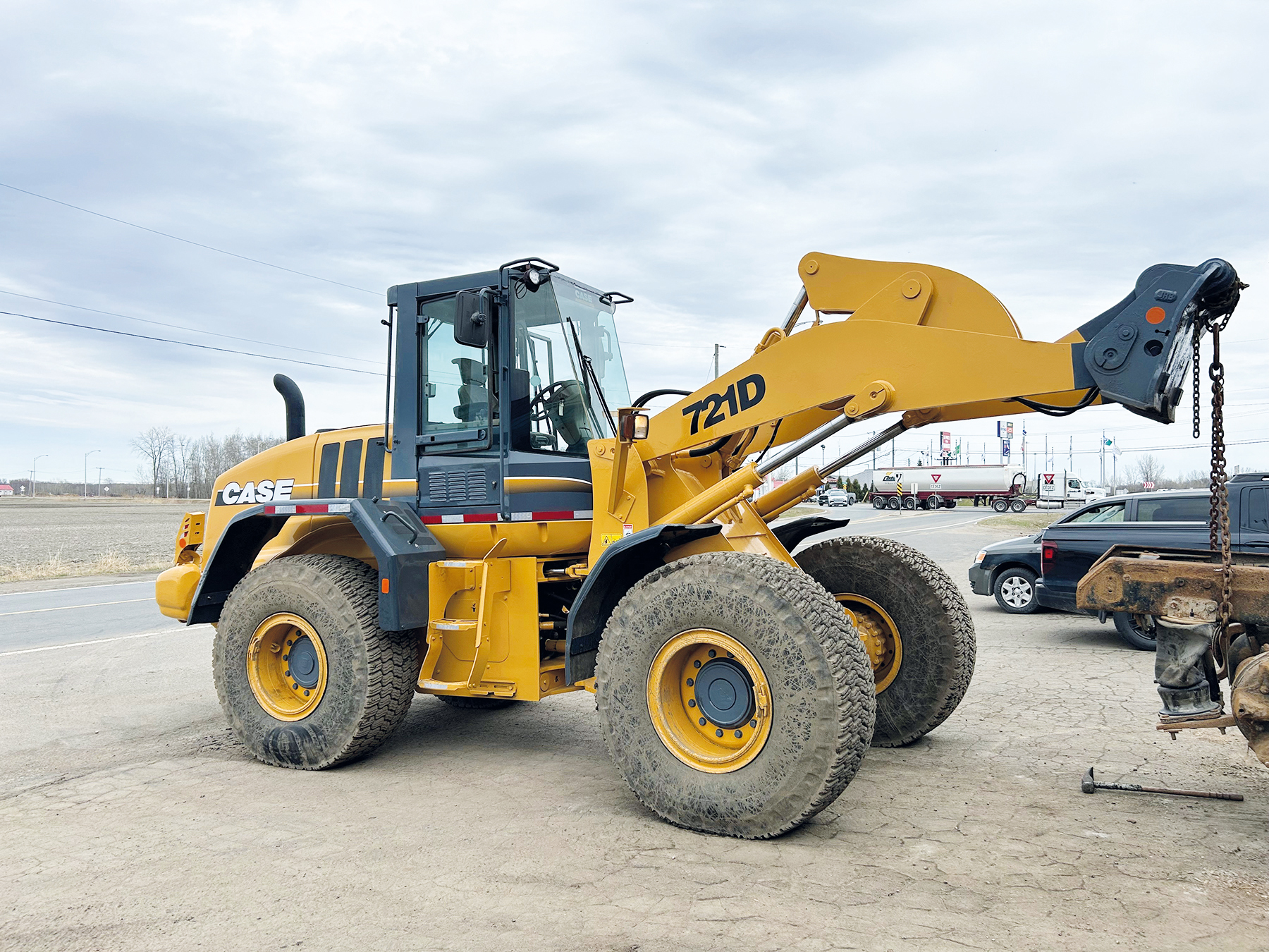 Chargeur articulé sur pneus Case 721D