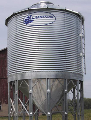   Élévateurs à godets •  Convoyeurs à raclettes •  Canons à grain • Système de distribution « Chain loop » Lambton