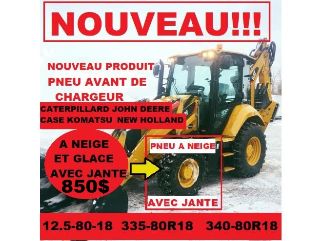 Pneus Case IH PNEUS ET JANTE 340-80R18 NEUF 12.5-80-18 NEIGE GLACE 12.5-80R18 