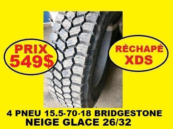 Pneus  PNEU 15.5-70-18 RÉCHAPÉ A NEUF NEIGE GLACE 15.5-60-18