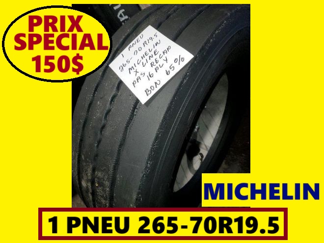Pneus  PNEU 265-70R19.5 MICHELIN USAGÉ XLINE