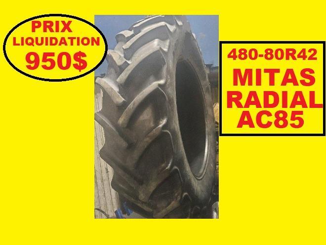 Pneus  PNEU 18.4R42 MITAS 480-80R42 RADIAL 460-85R42 AC85 18.4-42