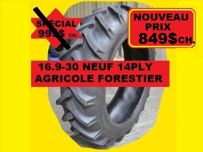   PNEU 16.9-30 AGRICOLE 14 PLY FORESTIER