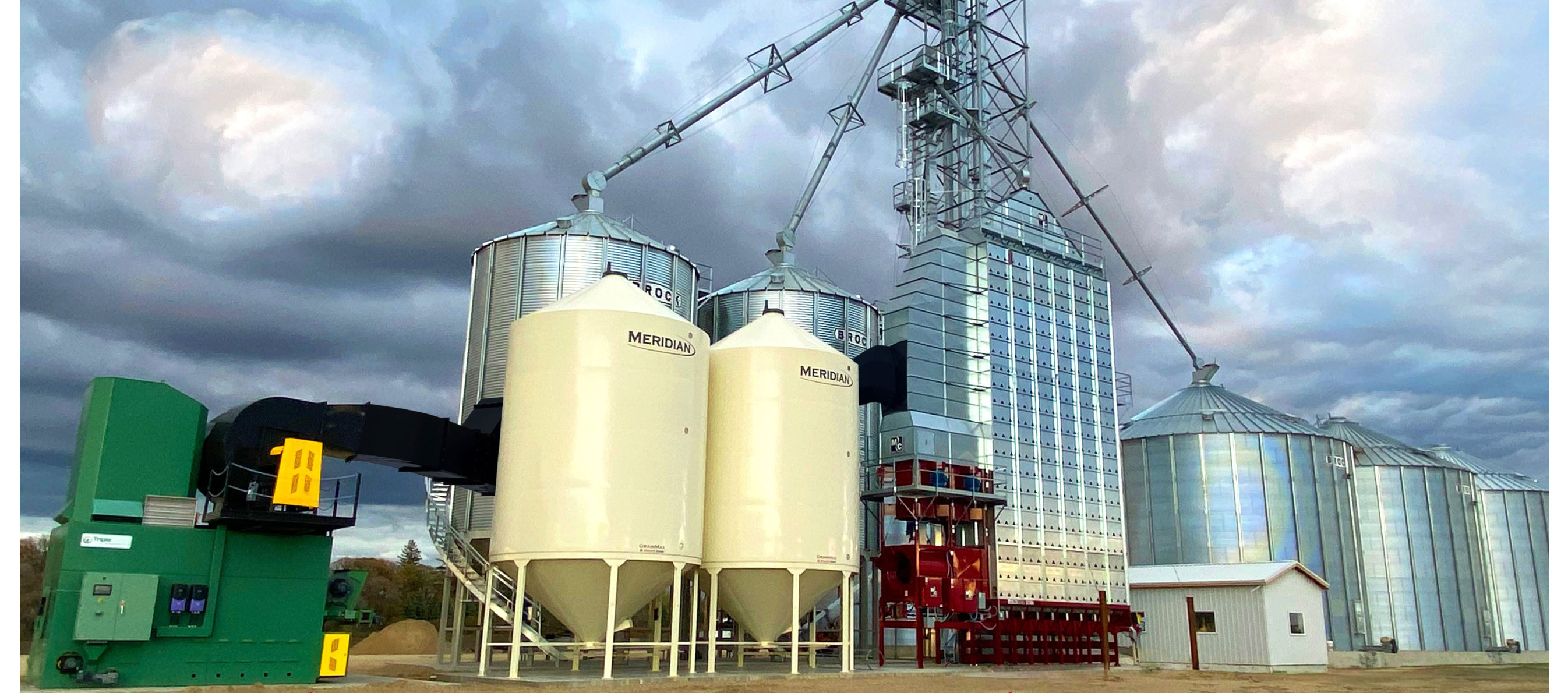 Grain dryer tower 