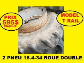 Roue (simple et double) Unverfeth ROUE DOUBLE 18.4-34 USAGÉ 18.4R34 MODEL T RAIL 460-85R34