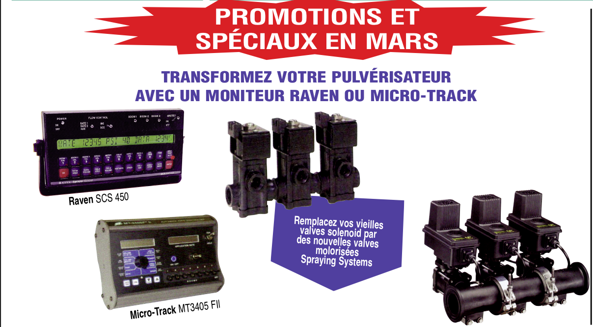   Transformez votre pulvérisateur, avec un moniteur Raven ou Micro-Track