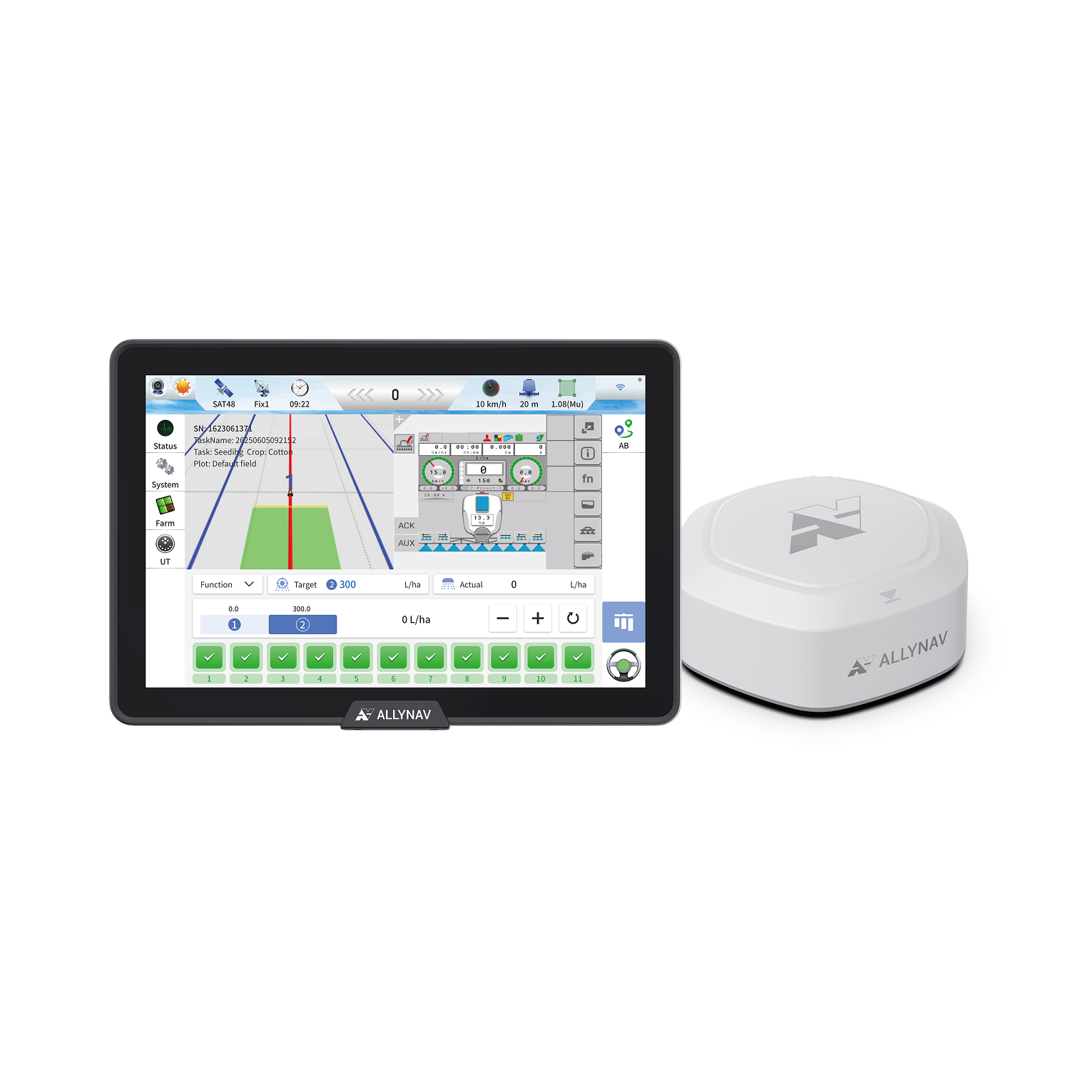 GPS, Récepteur/Système GPS RTK AUTOPILOTAGE Allynav