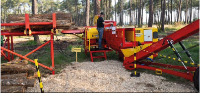 Wood processor Rabaud Xylog 415