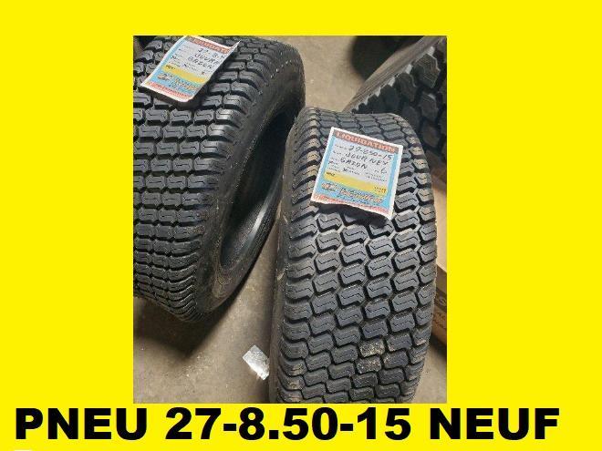 Pneus  PNEU 27-8.50-15 NEUF 27-10.50-15 GAZON