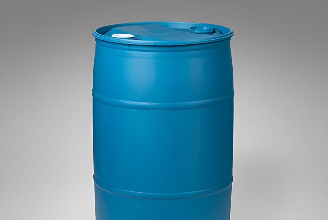 Barrel  plastique reconditionné 55 gallons  / reconditioned plastic drum 55g