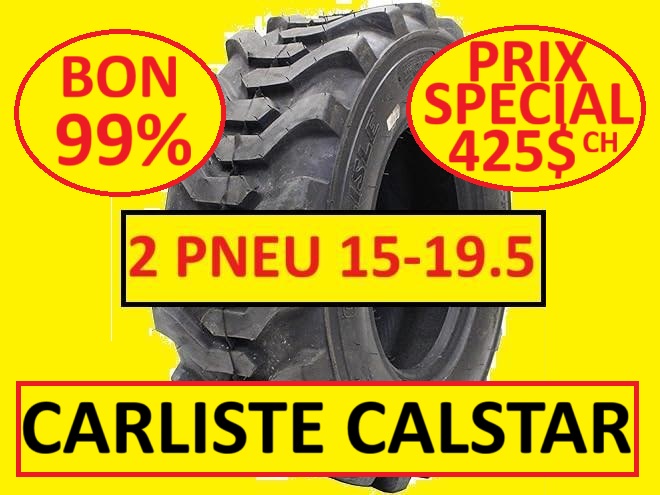 Pneus John Deere PNEU 15-19.5 CARLISTE JOHN DEERE 15R19.5 KUBOTABON 99%