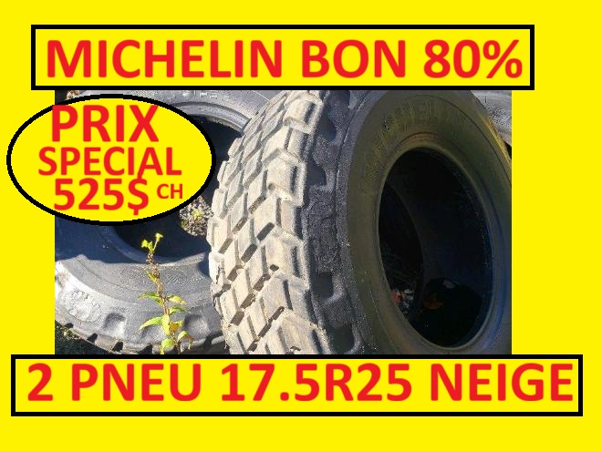 Pneus  PNEU 17.5R25 MICHELIN NEIGE 17.5-25 USAGE