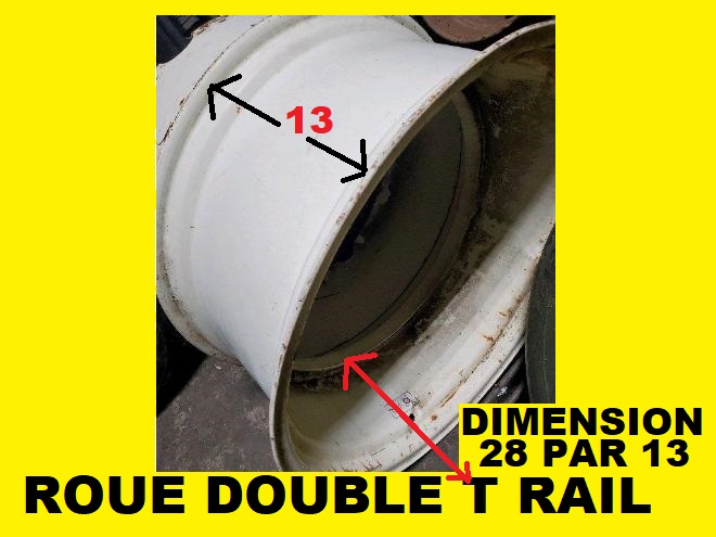 Jantes Unverfeth ROUE DOUBLE T RAIL 14.9-28 Unverferth 14.9R28 USAGÉ 380-85R28