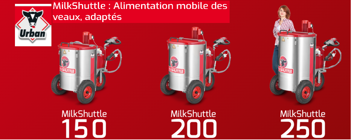   Chariot à lait Urban, disponible 100L, 150L, 200L, 250L  