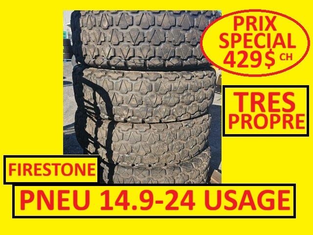 Pneus  PNEU 14.9-24 DIAMOND TREAD  R3 USAGE 14.9R24 TRES PROPRE 380-85R24