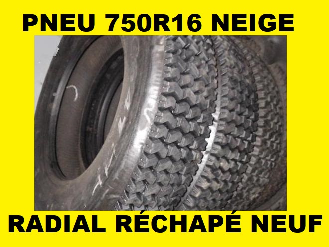 Pneus  PNEU 750R16 A NEIGE TRACTEUR 750-16 MICHELIN RADIAL