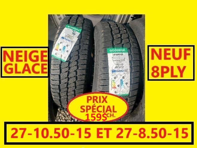 Pneus  PNEU 27-10.50-15 NEUF NEIGE GLACE  27-8.50-15