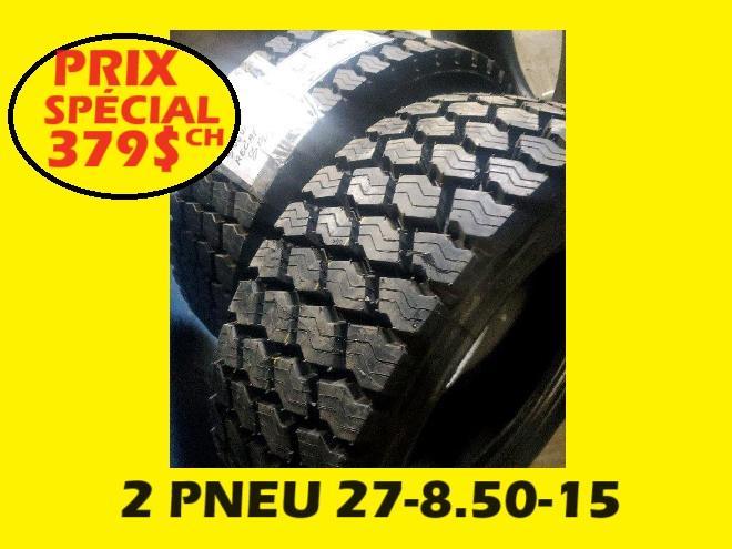 Pneus  PNEU 27-8.50-15 RECHAPER A NEUF 27-10.50-15
