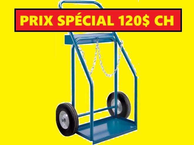 CHARIOT DE RÉSERVOIR A CHALUMEAU USAGÉ TORCHE