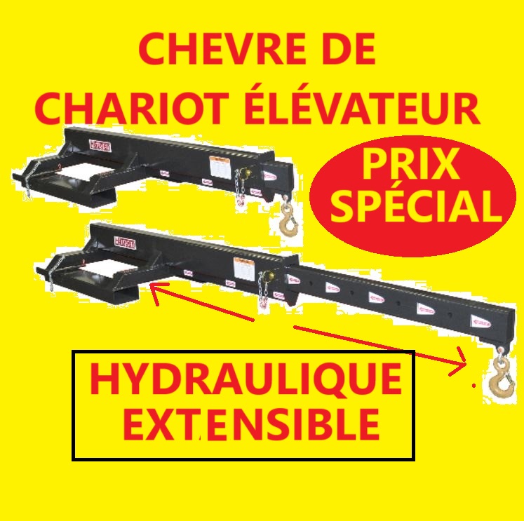 Attache   CHEVRE HYDRAULIQUE POUR CHARIOT ÉLÉVATEUR LIFT