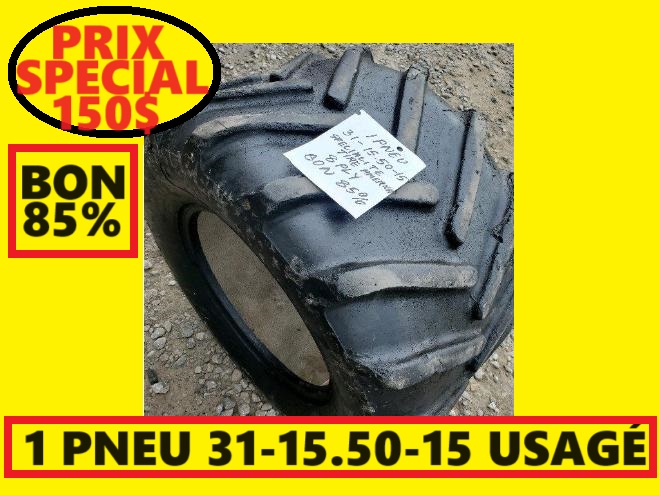Tires  PNEU 31-15.50-15 USAGÉ BON A 85%