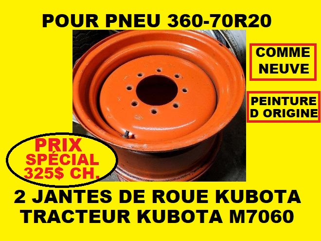 Rims  JANTE ROUE KUBOTA M7060 360-70R20 OU 405-70R20