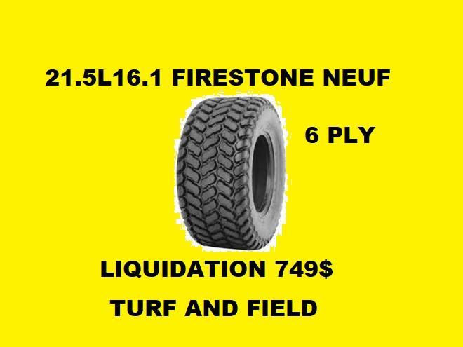 Pneus  PNEU 21.5L16.1 FIRESTONE NEUF  Turf and Field R-3