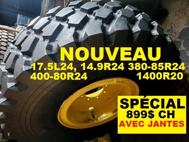 Pneus  PNEU 17.5LR24 USAGÉ 14.9R24 MICHELIN 380-85R24 AVEC ROUE 1400R20