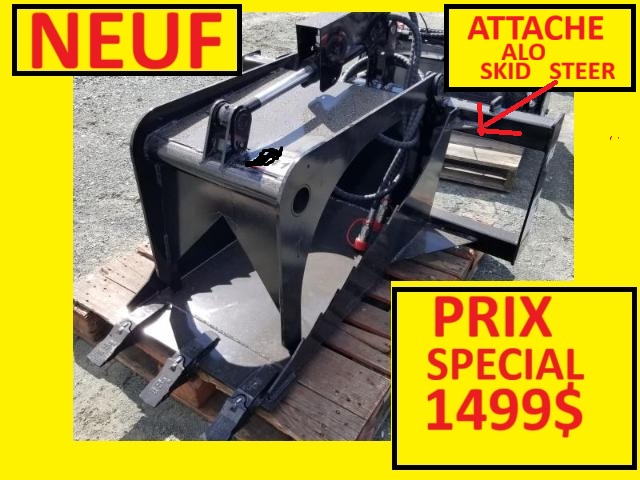  GRAPPIN A BOIS NEUF AVEC ATTACHE ALO SKID STEER